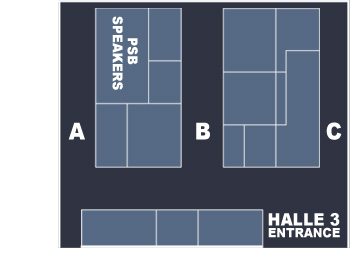 Location of the PSB Speakers at the HIGH END 2012 Show