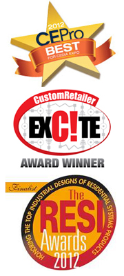 CE PRO BEST Floorstanding Speaker Award, Custom Retailer EXC!TE AWARDS, Residential Systems RESI AWARDS