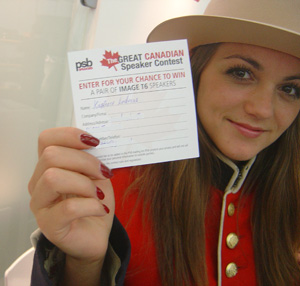 PSB Mountie Elena with winning ballot
