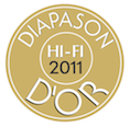 Diapason HI-FI 2011 d'Or award