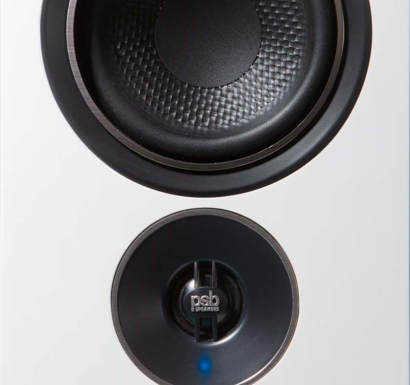 White Alpha iQ with bluetooth pairing blue light on